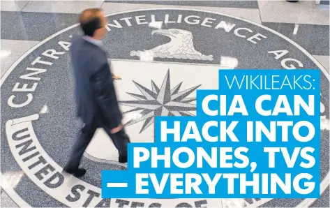  ?? SAUL LOEB, AFP/ GETTY IMAGES ?? WikiLeaks says the hundreds of millions of lines of code it published Tuesday represent “the entire hacking capacity of the CIA.”