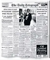  ??  ?? Dillibe Onyeama, circled above at Eton College in the Sixties; his appearance, left, on the front page of The Daily Telegraph on Friday, Nov 22, 1968; right, Mr Onyeama today, aged 69