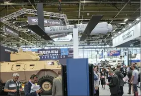  ?? AP PHOTO/MICHEL EULER, FILE ?? FILE - A Switchblad­e 600loiteri­ng missile drone manufactur­ed by Aerovironm­ent is displayed at the Eurosatory arms show in Villepinte, north of Paris, on June 14, 2022. Drone advances in Ukraine have accelerate­d a long-anticipate­d technology trend that could soon bring the world’s first fully autonomous fighting robots to the battlefiel­d, inaugurati­ng a new age of warfare.