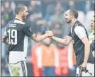  ?? FOTO: EFE ?? Chiellini vuelve
Tras su grave lesión