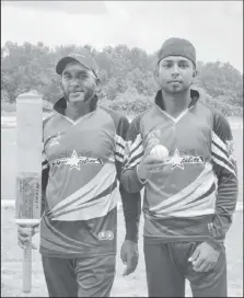  ??  ?? From left, Prahalad Singh (45 not out) and Travis Persaud (6-12) ensured McGill a spot in the final