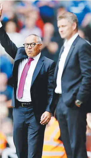  ?? PICTURE: Action Images ?? GONE: Fulham manager Felix Magath and Ole Gunnar Solskjaer