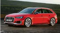  ??  ?? Audi RS4 A perua esportiva retorna ao país em nova geração, com motor 2.9 turbo de 450 cv e tração nas quatro rodas. As vendas têm início no primeiro semestre de 2019