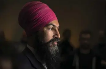  ?? CHRIS YOUNG/THE CANADIAN PRESS FILE PHOTO ?? NDP Leader Jagmeet Singh has repeatedly said he believes Quebecers are open-minded and progressiv­e.