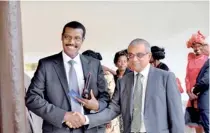  ??  ?? LTL Group CEO U.D. Jayawarden­a handing over the completed project to Kenya Power MD and CEO Dr. Ben Chumo