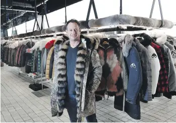  ?? PETER J. THOMPSON ?? Brands such as Moose Knuckles are opening their own stores in Canada. The outerwear brand’s president, Noah Stern, said a standalone store allows the company to uniquely showcase its products.
