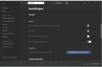  ??  ?? In Spotify kun je instellen dat anderen niet meer zien waar jij naar luistert.