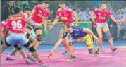  ?? PKL ?? Pink Panthers faced little trouble against Thalaivas on Sunday.