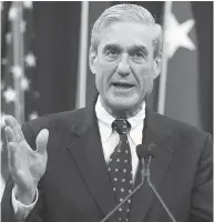  ?? SAUL LOEB / AFP / GETTY IMAGES FILES ?? FBI Director Robert Mueller