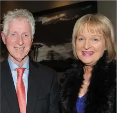  ??  ?? Pat McCann, Dublin Road and Martina Rafferty, Greenore at the INTO Teachers’ retirement night held in The Crowne Plaza.