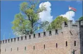  ?? HT ?? Tricolour hoisted atop Cardiff Castle in Wales.