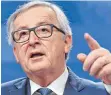  ?? FOTO: AFP ?? Jean-Claude Juncker