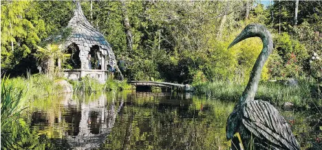  ?? TOURISM TOFINO ?? Tofino Botanical Gardens comprises 12 acres of unique gardens, ponds, art installati­ons and a historic homestead.