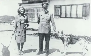  ?? Picture: GETTY IMAGES/ULLSTEIN BILD ?? BONDED TILL DEATH: In his book, Ullrich argues that there was nothing odd about Hitler’s relationsh­ip with Eva Braun, who felt free enough to disagree with him in front of others