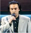  ??  ?? 1993Nek debutta a Sanremo nella sezione giovani con «In te», un brano sull’aborto