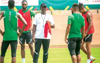  ?? ?? Super Eagles trained at the VSTS- Annex of the Roumde Adjia Stadium, Garoua… yesterday