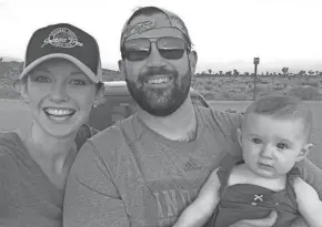  ?? COURTESY THE MATHENYS ?? Emily, Daniel and Jane Matheny in 2017 during their trip to Joshua Tree National Park.