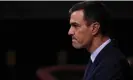  ?? Photograph: Manu Fernández/AP ?? Spain’s prime minister, Pedro Sánchez: ‘The main task of any leader is to build coexistenc­e – and we are building co-existence.’