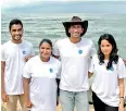  ??  ?? Showing the way: Muditha Katuwawala (third from left) and other Pearl Protectors