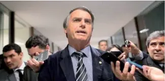  ?? AP ?? Jair Messias Bolsonaro ganó la primera vuelta.