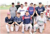  ?? ?? ▮ Los Tecolotes de Castaños también participan en el Beisbol Súper Master.