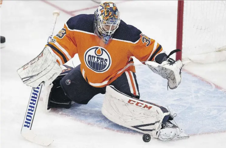  ?? GREG SOUTHAM ?? After starting all but nine games last season, Cam Talbot has already missed nine of the first 31 this season. He says he expects to return from injury “in less than a week.”