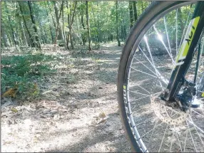  ?? (NWA Democrat-Gazette/Flip Putthoff) ?? The Bashore Loop at Hobbs State Park-Conservati­on Area remains a fine destinatio­n for off-road biking, hiking or horseback riding. It is part of the park’s Hidden Diversity Multiuse Trail.