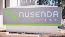  ?? MARLA BROSE/ JOURNAL FILE ?? The Nusenda Credit Union sign in front of the branch at 6501 Indian School Rd. NE in Albuquerqu­e.