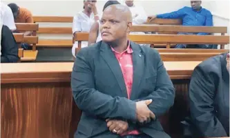  ?? BHEKIKHAYA MABASO ?? FORMER acting national commission­er of the SAPS Khomotso Phahlane at the Johannesbu­rg Commercial Crimes Court yesterday on charges of fraud and corruption. | African News Agency(ANA)