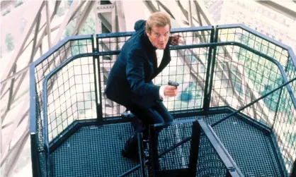  ??  ?? Roger Moore in A View to a Kill – the pinnacle of Moore and therefore the pinnacle of Bond. Photograph: Photos 12/Alamy