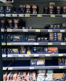  ??  ?? Left: Retailers should put fish with other proteins