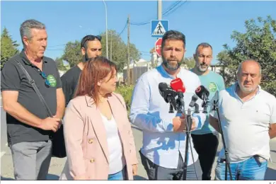  ?? R. C. ?? El candidato de IU, Roberto Palmero, presentó este proyecto en el Pago del Humo.