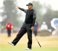 ?? Reuters ?? Tiger Woods reacts during the second round. —
