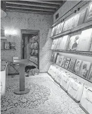  ?? Creators Syndicate photo ?? The chic Assouline design bookstore is located within the lobby of the Bauer Hotel in Venice.