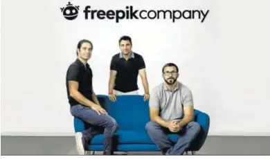  ??  ?? Los fundadores de Freepik.