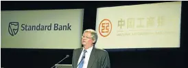  ?? Picture: MARIANNE SCHWANKHAR­T ?? BANKING ON IT: Then-CEO Jacko Maree announces Standard Bank’s 2007 deal with the Industrial and Commercial Bank of China, for a 20% stake