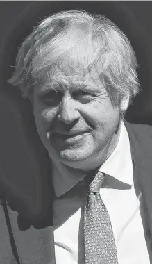  ?? REUTERS ?? Britain’s Prime Minister Boris Johnson leaves 10 Downing Street, London, Britain, on Wednesday.