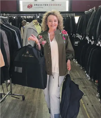  ??  ?? Image consultant Yana Brikker uses her own experience­s with life’s challenges to bring compassion and understand­ing to her role in helping to build women’s confidence and wardrobes for a return to the workforce.