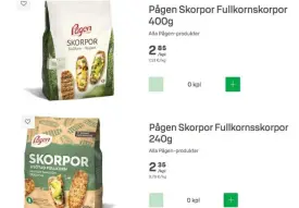  ?? DUMP FOTO: SKÄRM- ?? ■ Var på alerten när du ser ”Ny design” på en förpacknin­g. I det här exemplet ökade kilopriset från 7,13 euro per kilo till 9,79 euro per kilo.