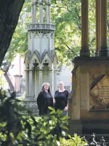  ??  ?? Producer Frances Butler with composer Helen Thomson have completed their ambitious project, A Tasmanian Requiem. Picture: SAM ROSEWARNE