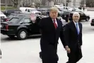  ??  ?? Donald Trump with vice-president Mike Pence on Capitol Hill earlier this week. Photograph: Evan Vucci/AP