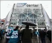  ?? RANDY VAZQUEZ — BAY AREA NEWS GROUP, FILE ?? The first games the Sharks are scheduled to play in San Jose are Feb. 1 and 3 against the Vegas Golden Knights.