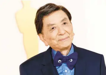  ?? ARTURO HOLMES/GETTY — Actor James Hong ?? James Hong, seen March 12, has roles in “Gremlins: Secrets of the Mogwai” and “American Born Chinese.”
“I’m not going to stop working. My wife wants me to go to a retirement home soon, but I don’t think I’m fit for that. I wouldn’t know what to do.”