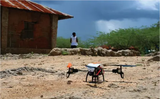  ??  ?? REMOTE CONTROL: Flying Labs are used to transfer the latest and most appropriat­e robotics technologi­es to aid organisati­ons in developing countries.