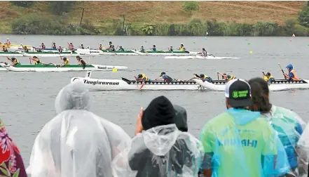  ??  ?? As the waka ama national championsh­ips began at Lake Karapiro, organisers emphasised their ban on fizzy drinks at the annual national competitio­n. MARK TAYLOR / STUFF