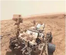  ?? SOURCE: NASA ?? The Curiosity rover took this “selfie” at the foot of Mars’ Mount Sharp, within the 96-mile-diameter Gale Crater.