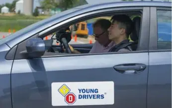  ?? CHRIS SO/TORONTO STAR ?? “If you find a new way to kill me,“Young Drivers’ Angelo DiCicco told the Star’s Karon Liu, “I’d be impressed.“