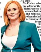  ?? ?? Hard times: Salon owner Lisa Eccles