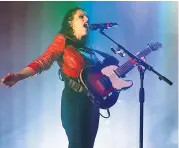  ??  ?? Spellbindi­ng: Anna Calvi’s act was a non-stop erotic cabaret