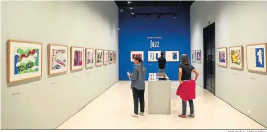  ?? FOTOGRAFÍA­S: JAVIER ALBIÑANA ?? La exposición ‘Henri Matisse. Jazz’ en la Sala Noble del Museo Carmen Thyssen.